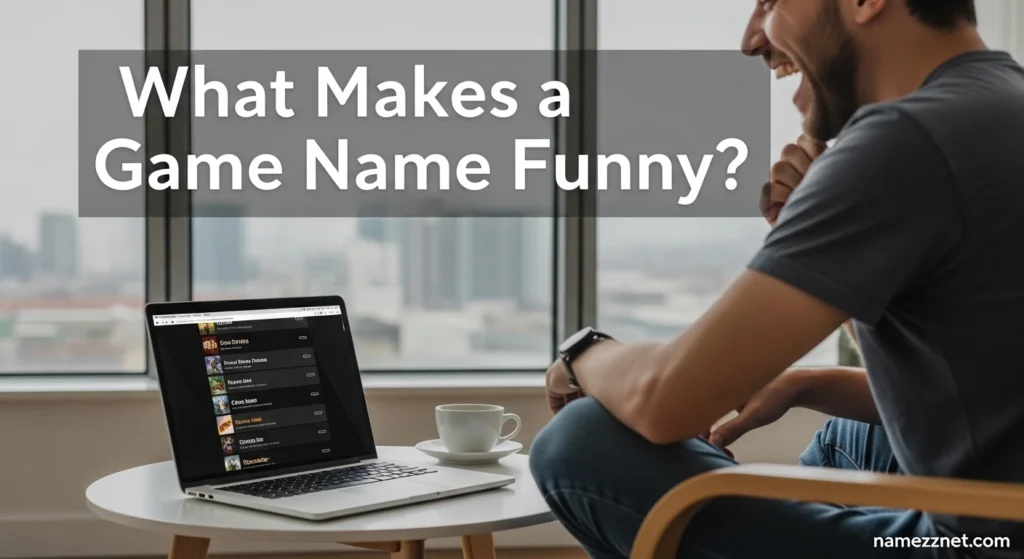 What Makes a Game Name Funny?
