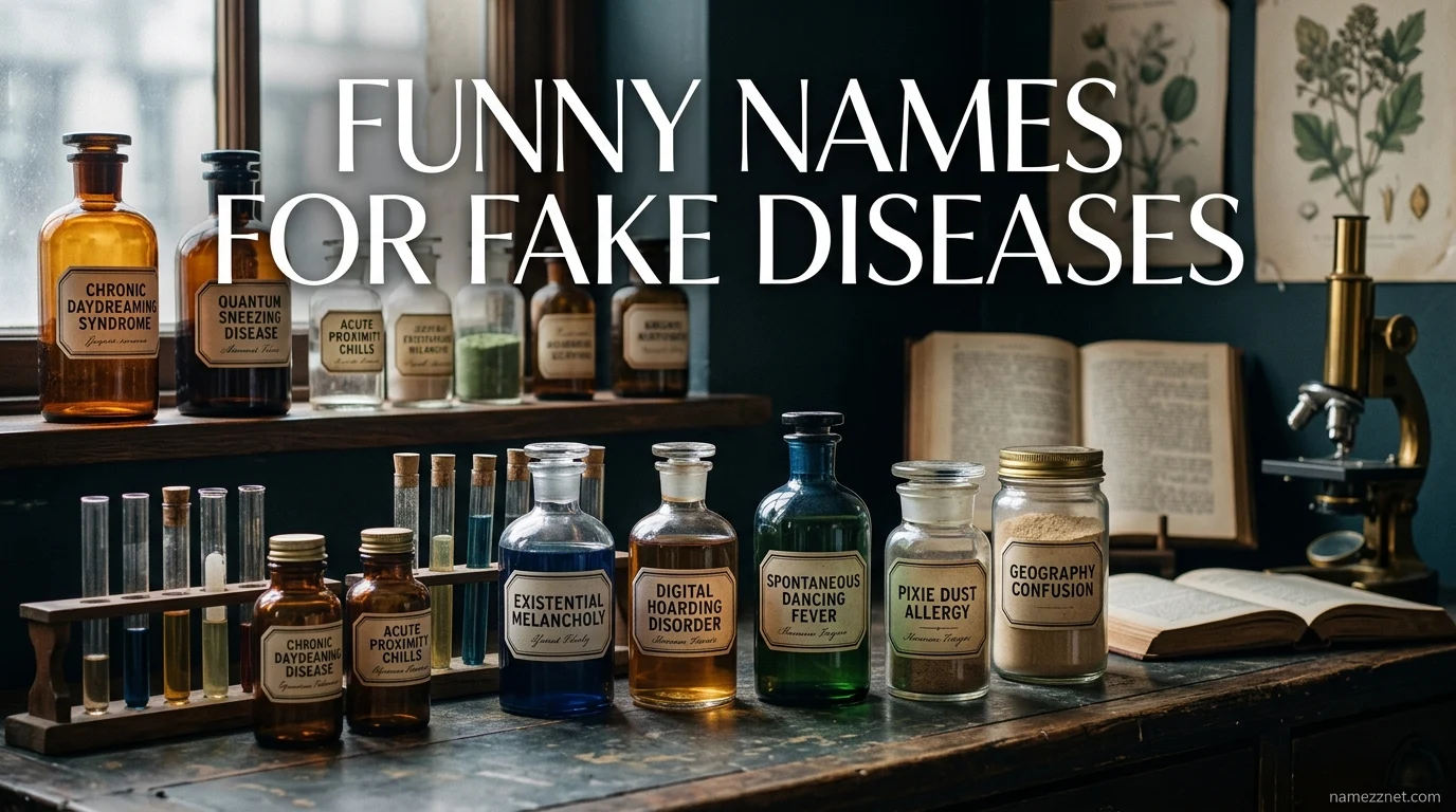 Funny Names for Fake Diseases