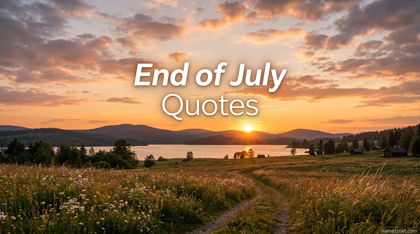 End of July Quotes