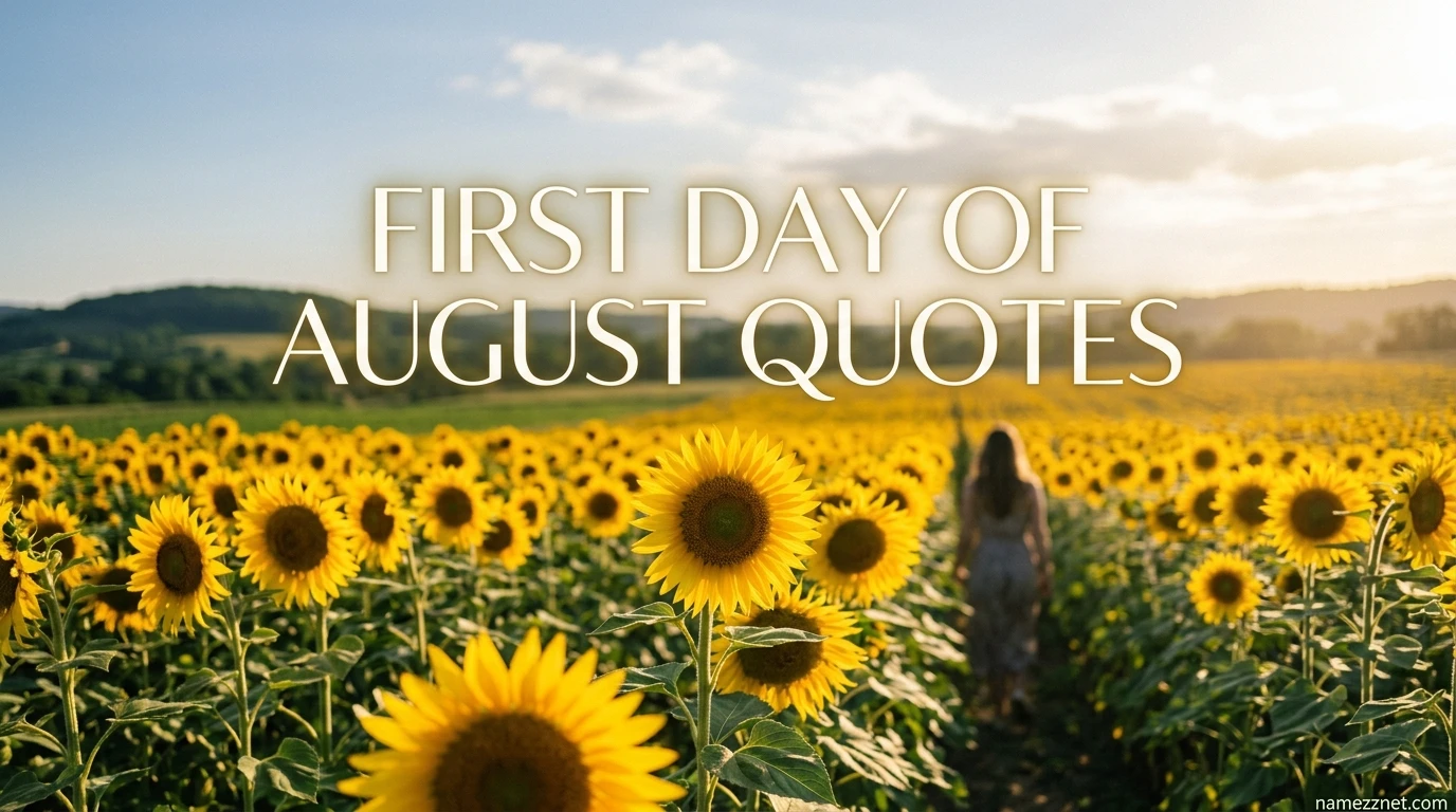 First Day of August Quotes