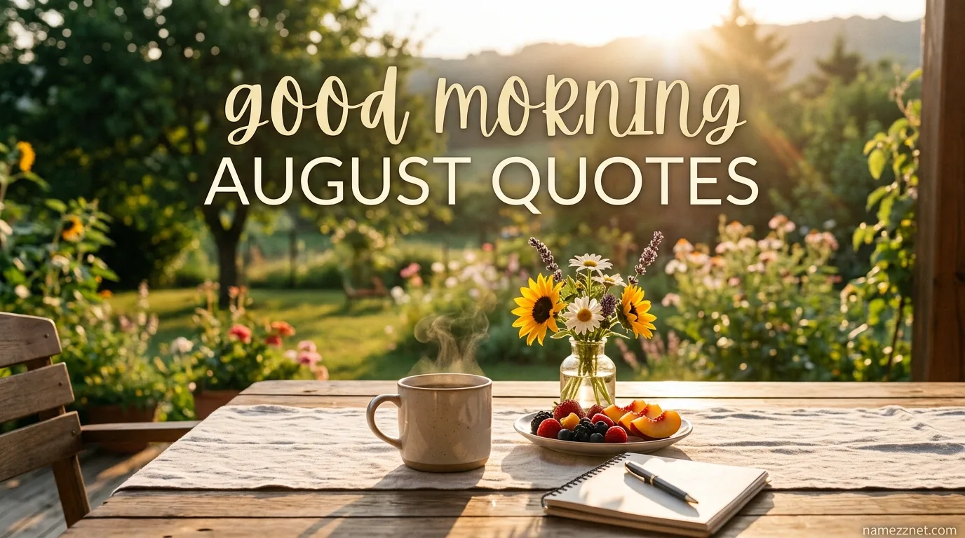 Good Morning August Quotes