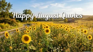 Happy August Quotes