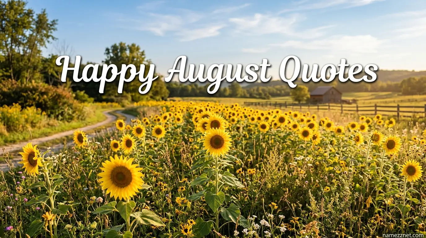 Happy August Quotes