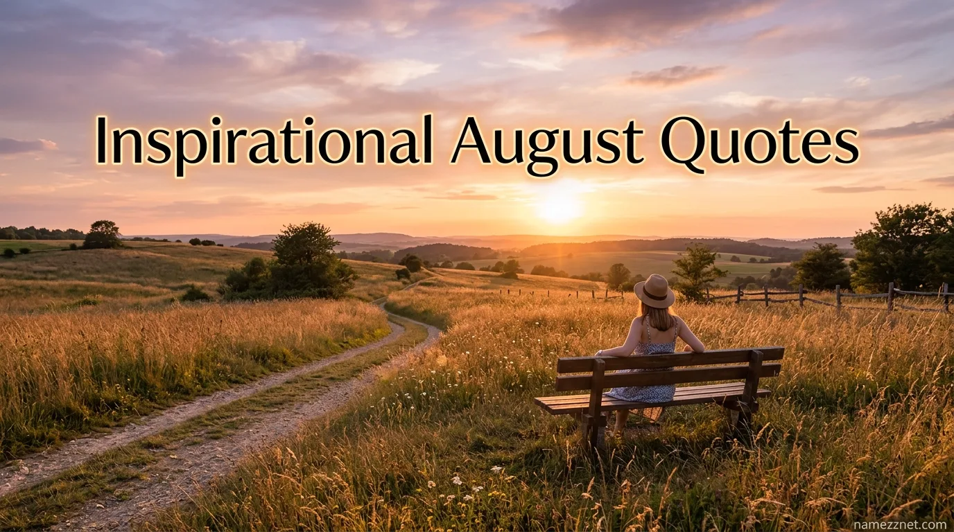Inspirational August Quotes