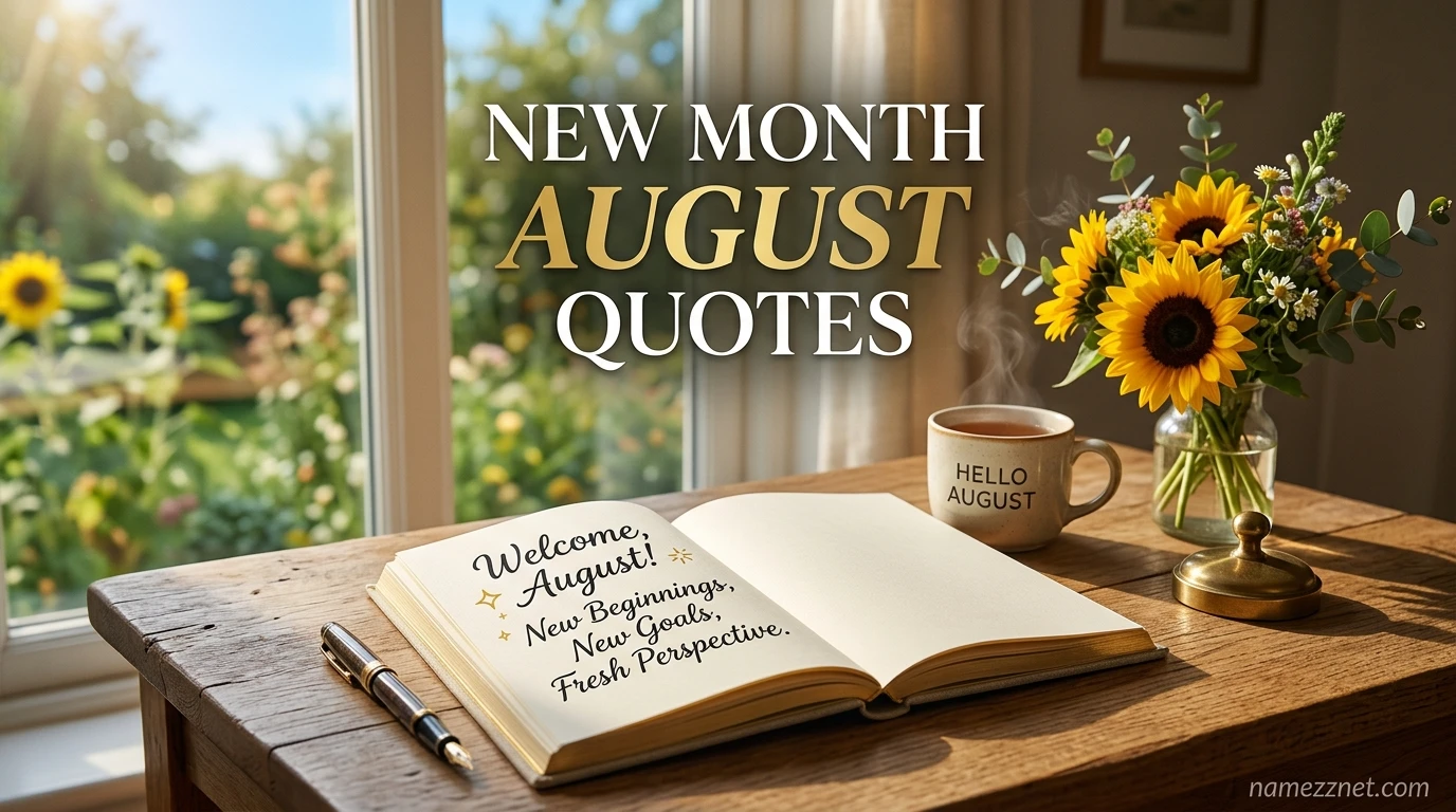 New Month August Quotes