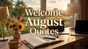 Welcome August Quotes