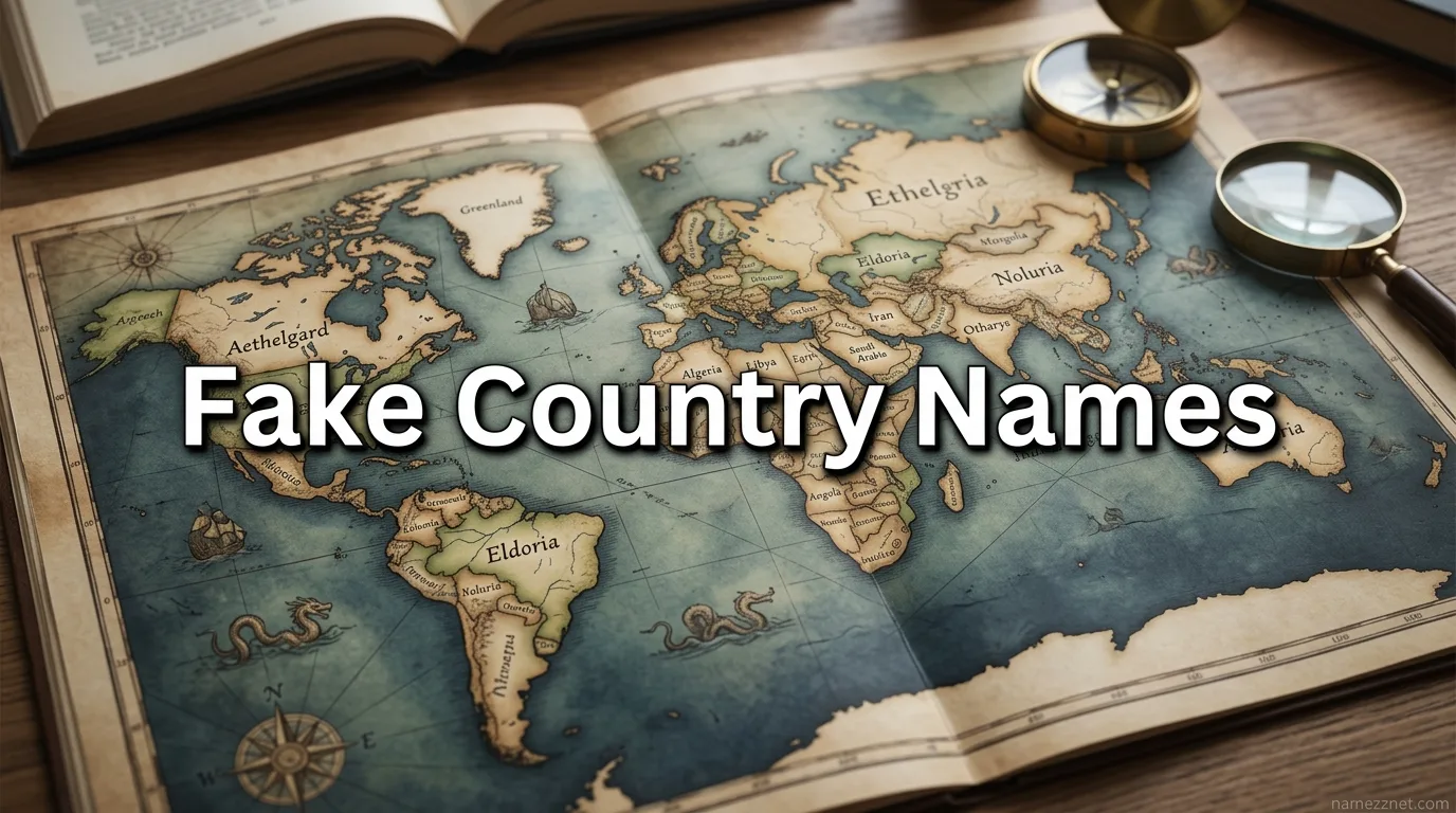 Fake Country Names