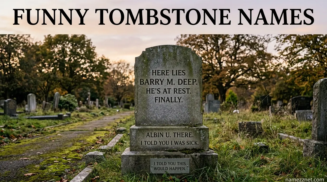 Funny Tombstone Names