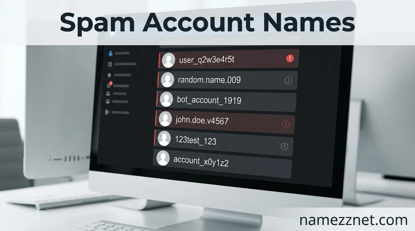 Spam Account Names
